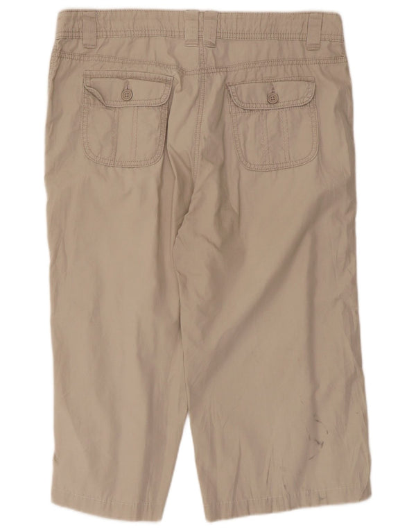 Spodnie Marks & Spencer Damskie Straight Capri UK 14 Duże W34 L19 Beżowe