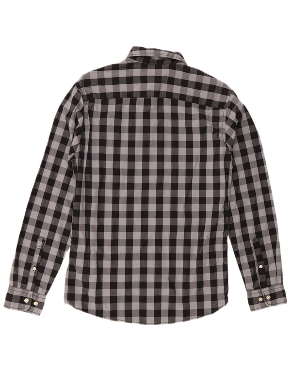 Koszula męska Jack & Jones XS, szara bawełniana kratka