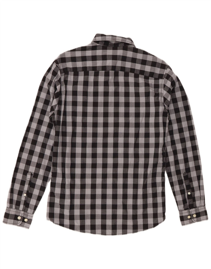 Koszula męska Jack & Jones XS, szara bawełniana kratka