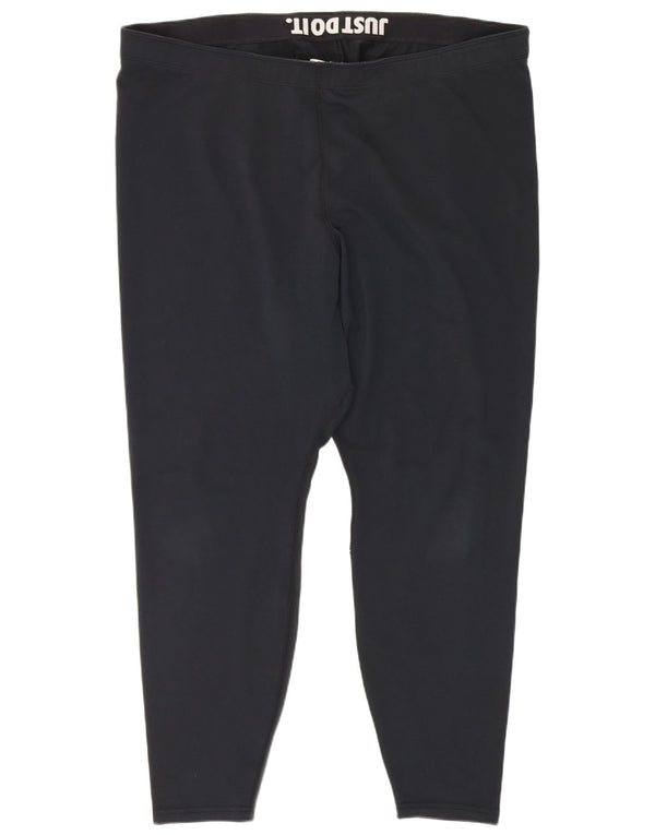 Damskie legginsy Nike Graphic Crop 2XL W40 L26 Czarna bawełna