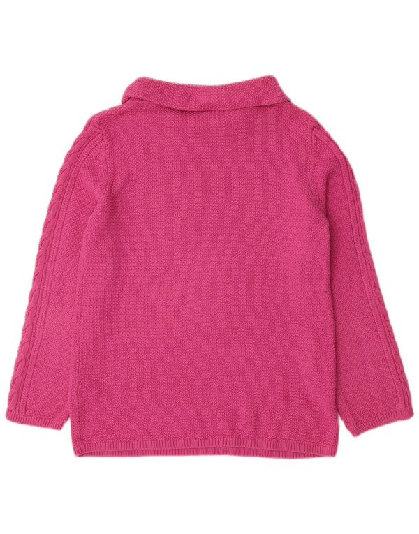 Sweter damski Hobbs z wywijanym dekoltem, UK 10, mały, różowy, bawełniany