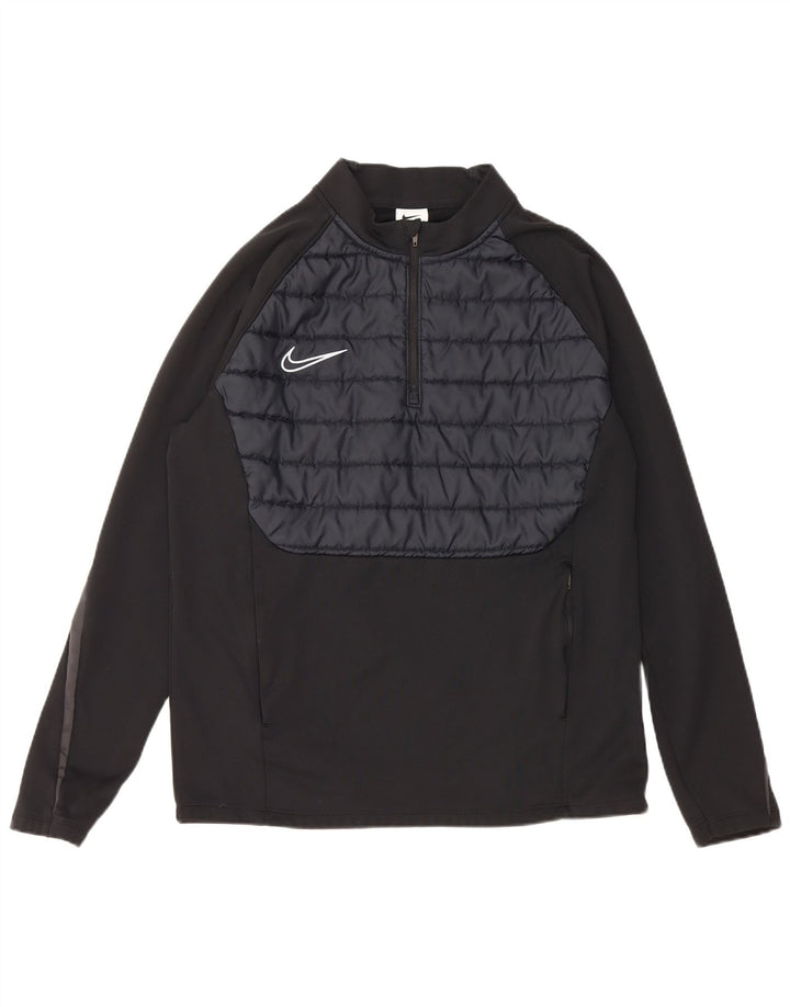 Męski dres Nike Therma-Fit z pulowerem, kolor średnio czarny