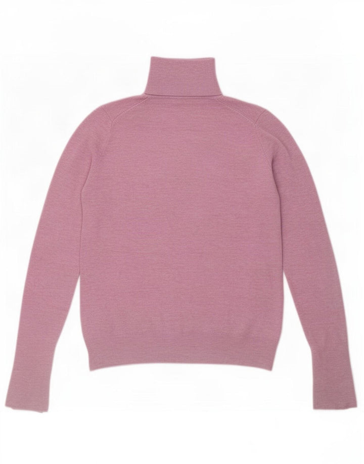 Sweter damski Zara z wywijanym dekoltem UK 10, mały, różowy