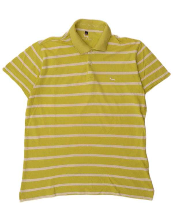 Męska koszulka polo Harmont & Blaine 2XL, bawełniana w zielone paski