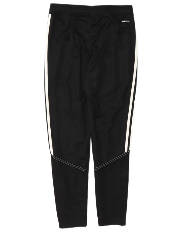 Damskie spodnie dresowe Adidas Aeroready UK 10, małe, czarne, poliestrowe