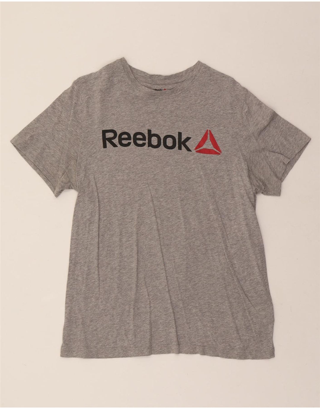 REEBOK Mens Graphic T-Shirt Top Medium Grey Cotton Vintage Reebok and Second-Hand Reebok from Messina Hembry 