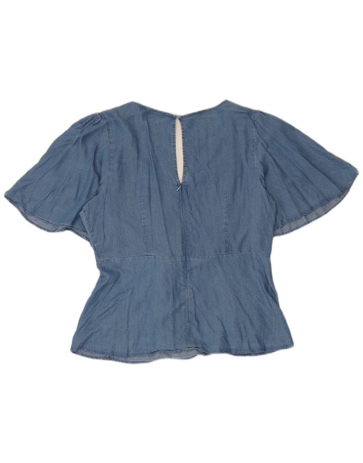 Bluzka damska Oasis Top UK 14 Medium Blue Lyocell