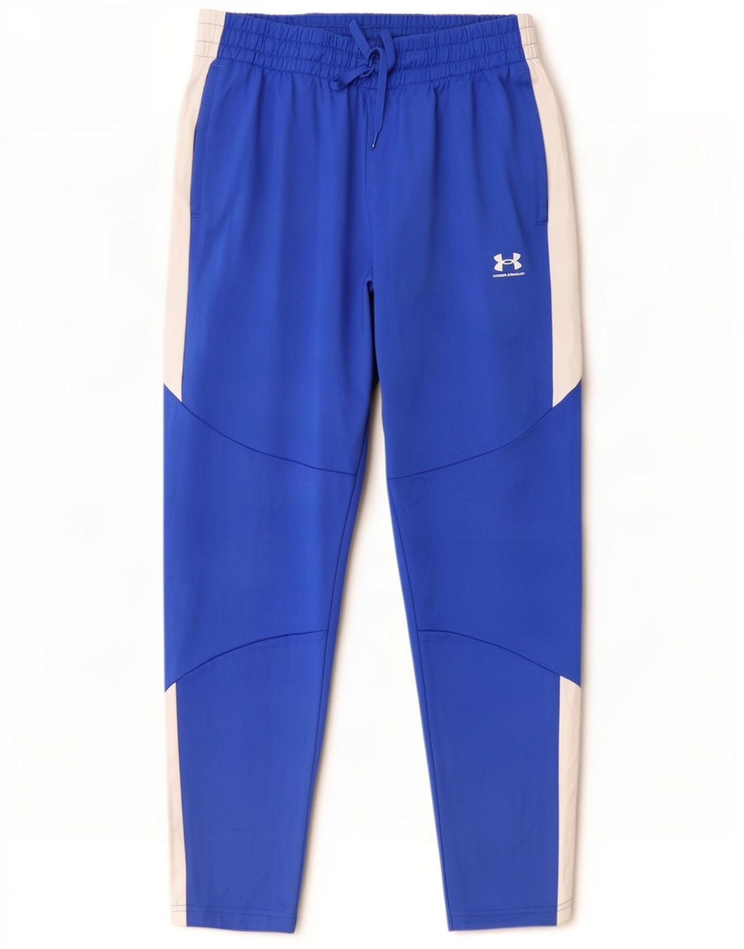 Męskie spodnie dresowe Under Armour w dużych niebieskich blokach kolorów