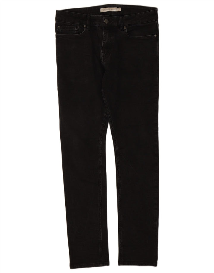 Męskie jeansy Calvin Klein W32 L32 Czarne bawełniane