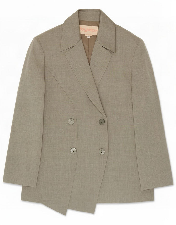 Byblos Damska marynarka dwurzędowa IT 42 Medium Grey