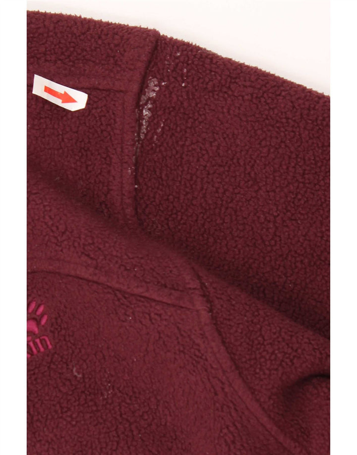 Damska kurtka polarowa Jack Wolfskin UK 16, duża, bordowa, poliestrowa
