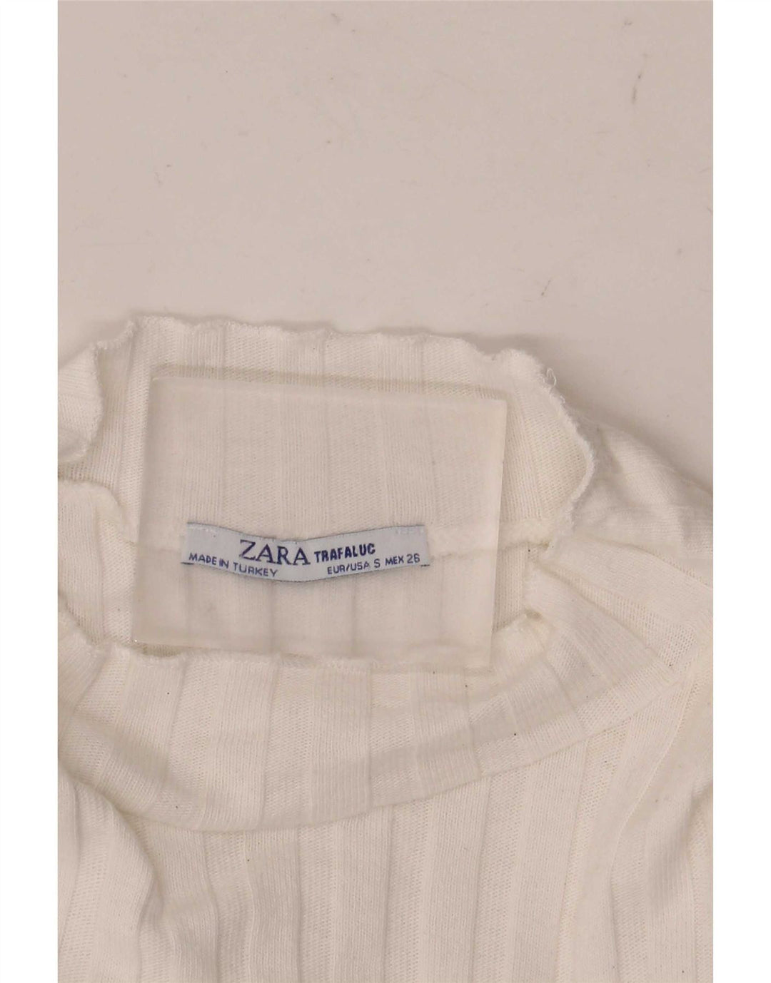 Damski top Zara Trafaluc z długim rękawem, UK 8, mały, biały