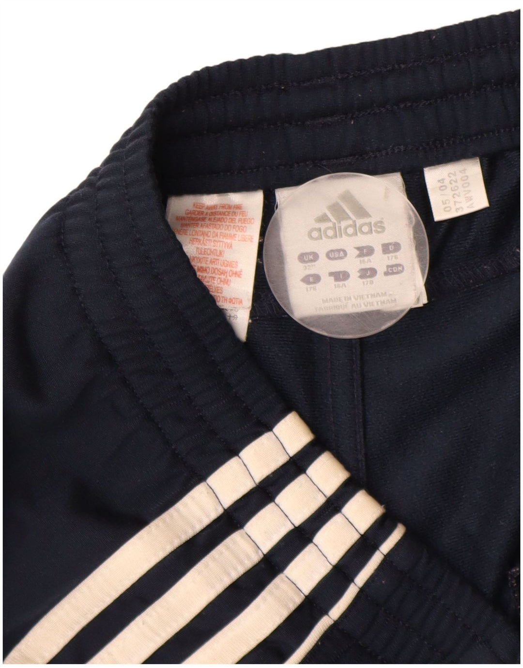 Męskie spodnie dresowe Adidas, średni granatowy poliester
