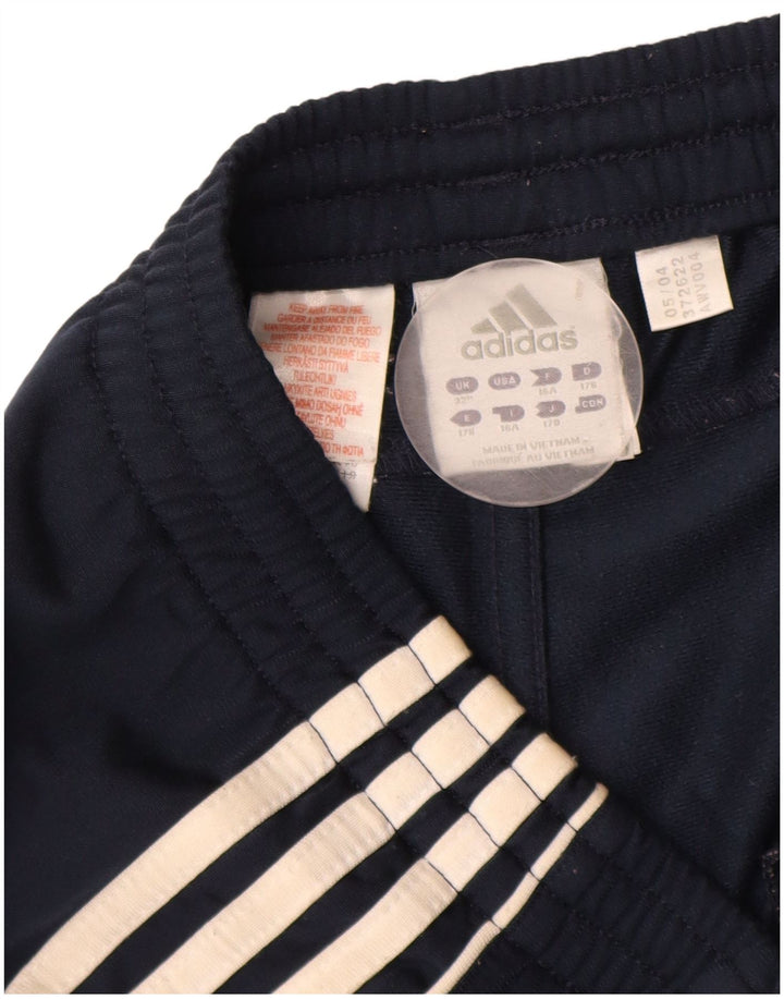 Męskie spodnie dresowe Adidas, średni granatowy poliester