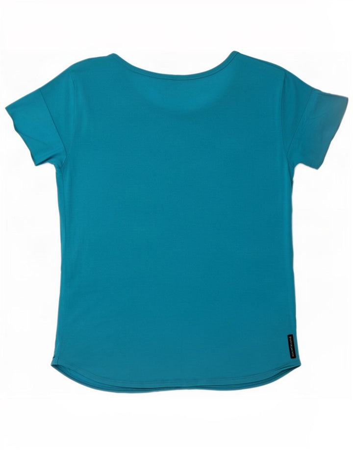 T-shirt damski Armani Jeans Top UK 12 Średni Niebieski