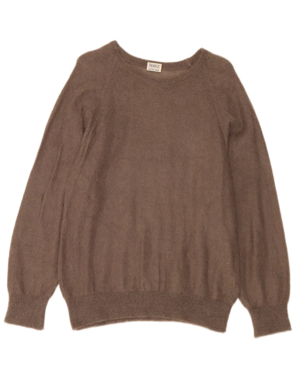 Sweter damski Marz z dekoltem w łódkę, UK 16, duży brązowy