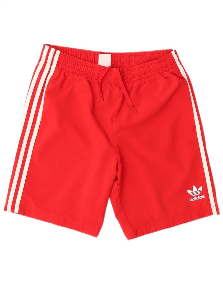 Chłopięce spodenki sportowe Adidas 13-14 lat, czerwony poliester