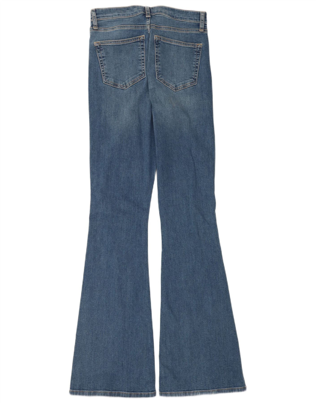 Topshop Damskie jeansy Jamie Flared W28 L34 Niebieskie bawełniane