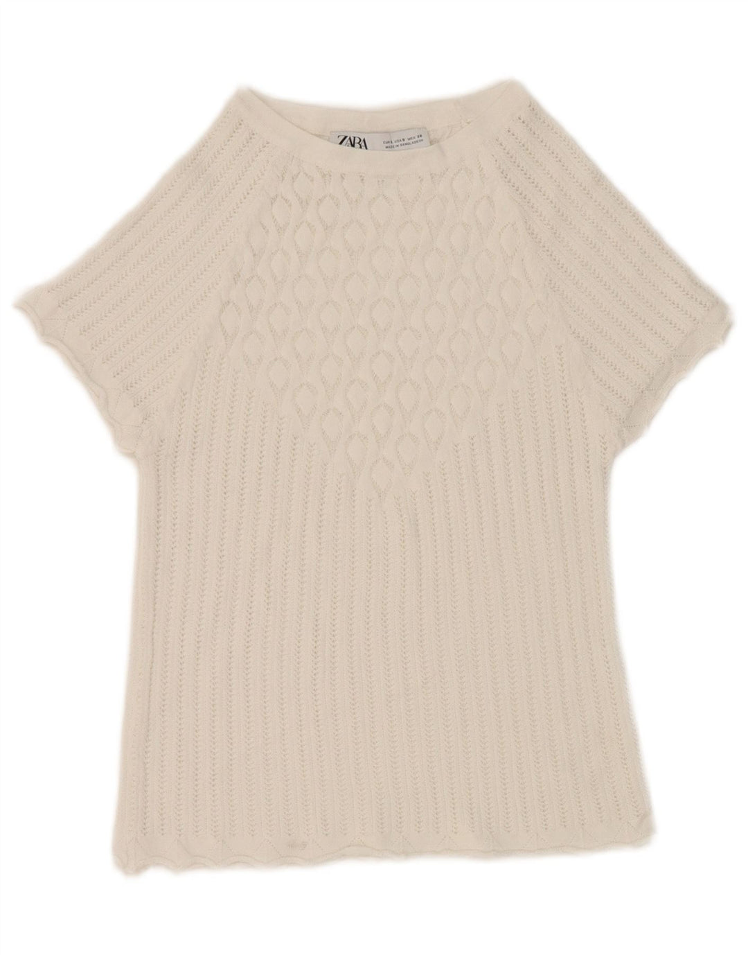 Damska bluzka Zara Crop Top UK 8 Small White