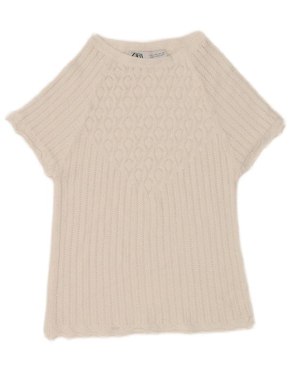 Damska bluzka Zara Crop Top UK 8 Small White