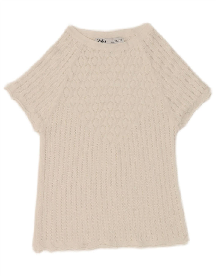 Damska bluzka Zara Crop Top UK 8 Small White