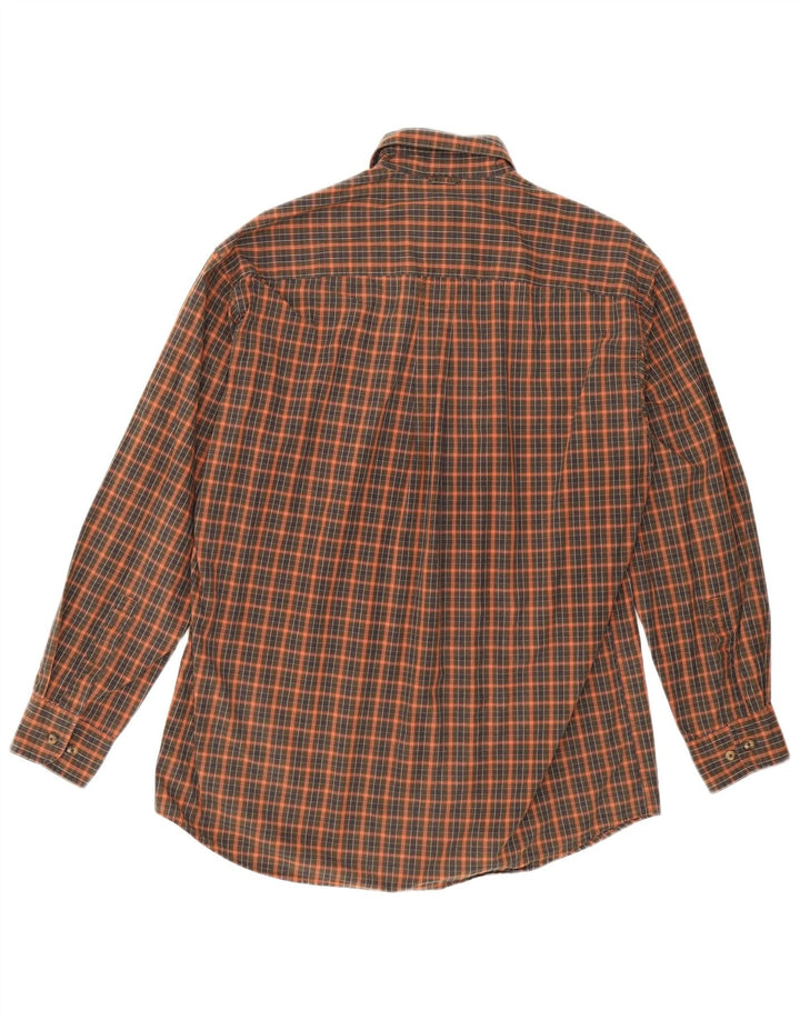 Koszula męska Timberland w małą zieloną kratkę, bawełniana