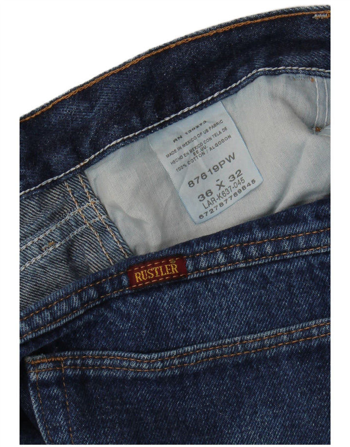 Męskie spodenki jeansowe RUSTLER W36, duże, granatowe, bawełniane