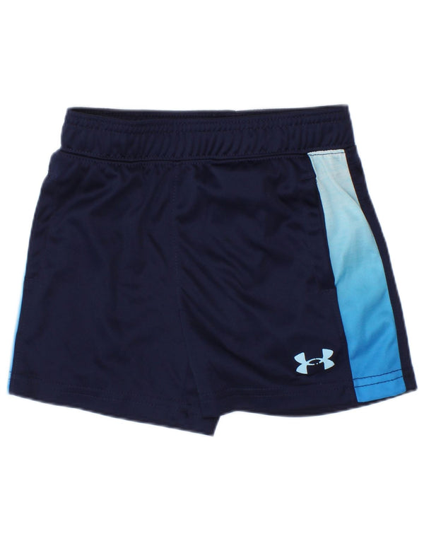 Spodenki sportowe dla chłopców Under Armour Baby 12-18 miesięcy, granatowe, z blokami kolorów