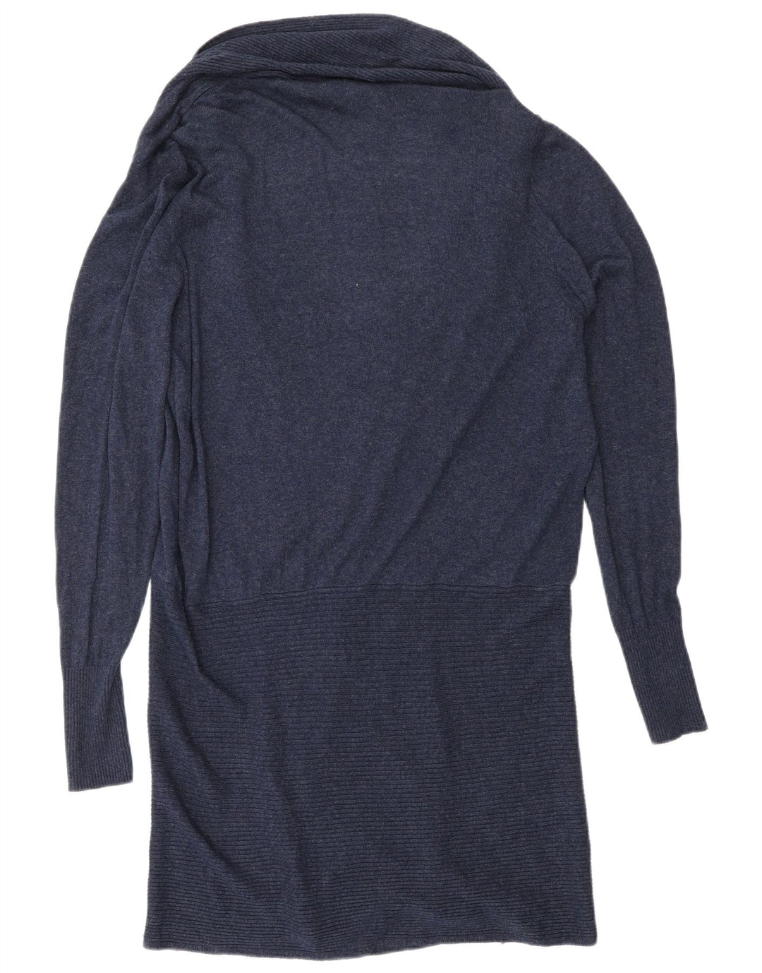 Marks & Spencer Damski sweter z szalowym dekoltem UK 16, duży, granatowy