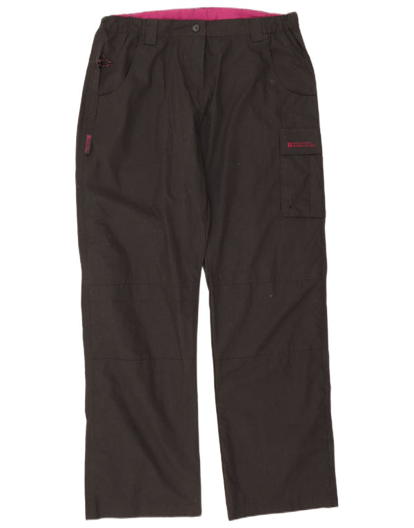Spodnie damskie Mountain Warehouse Straight Cargo UK 14 Large W32 L30 Black
