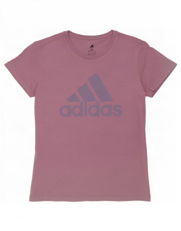Damska koszulka z grafiką Adidas Top UK 12/14 Średni fiolet, bawełna