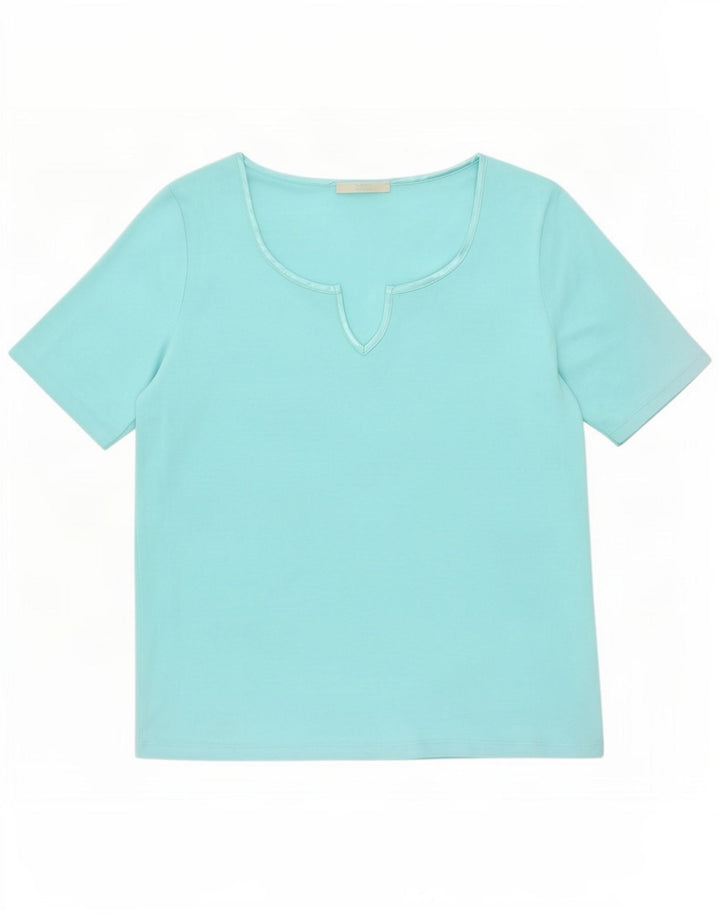 T-shirt damski Marks & Spencer Top UK 14, średni turkusowy poliester