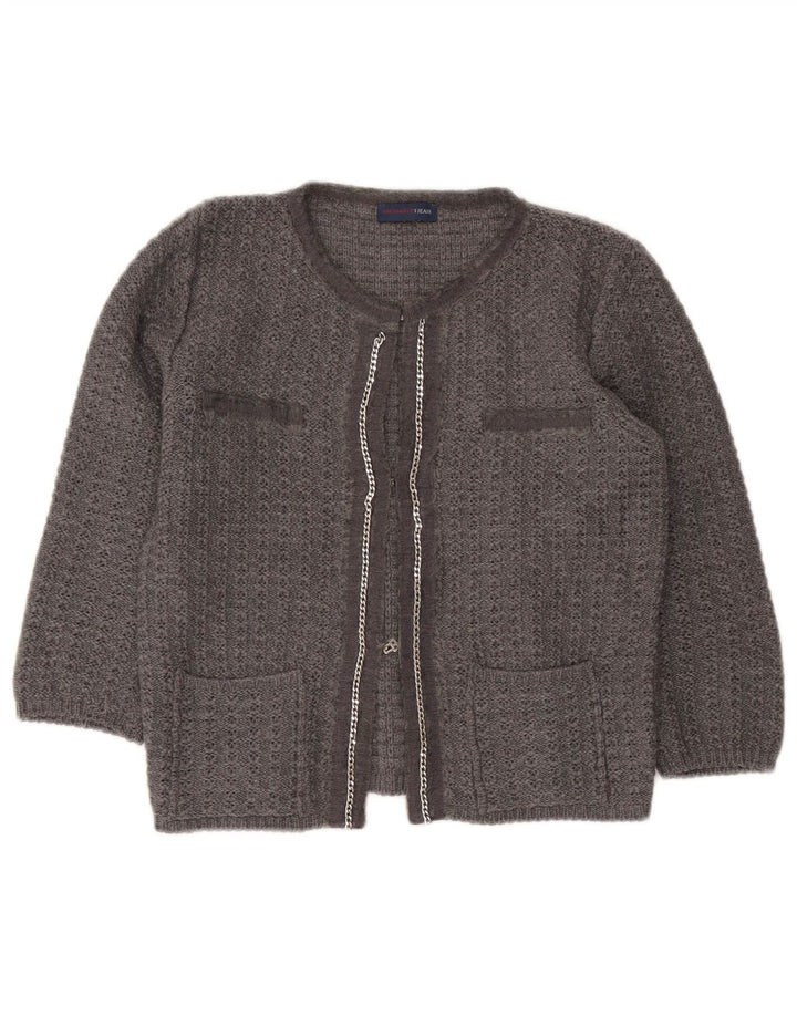 Sweter damski Trussardi Jeans z krótkim rękawem 3/4, UK 12, średni szary