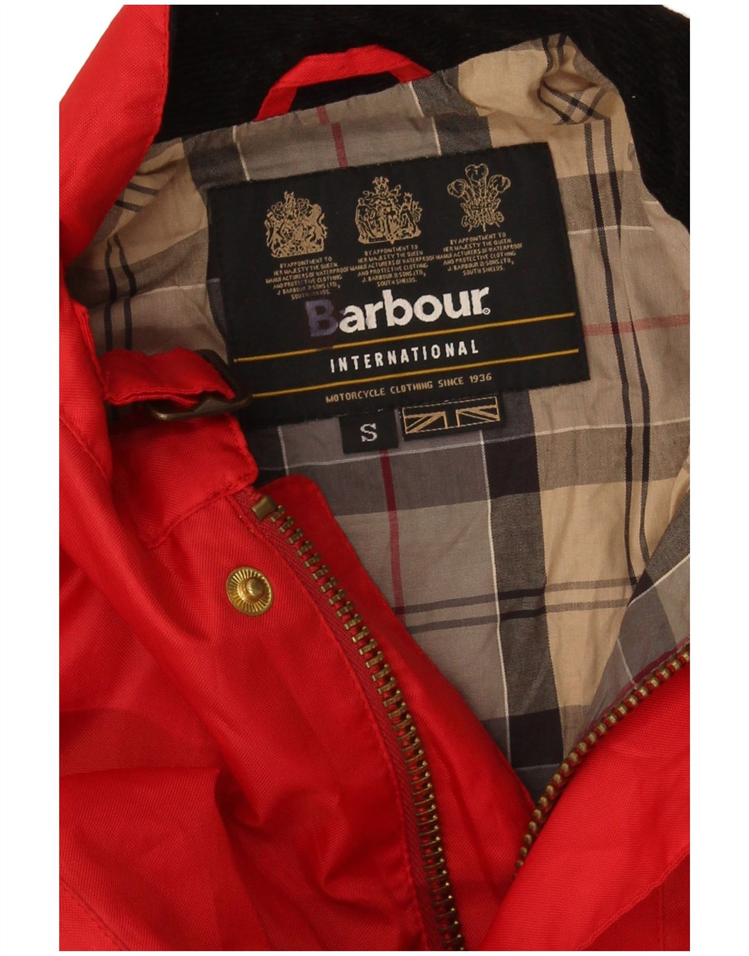 Męska kurtka motocyklowa Barbour Racer UK 36 Small Red