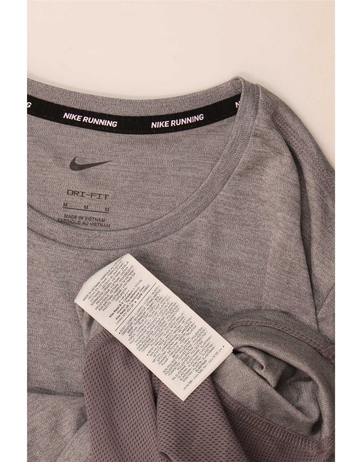 Damska koszulka Nike Dri Fit Top UK 14, poliester w kolorze średnioszarym