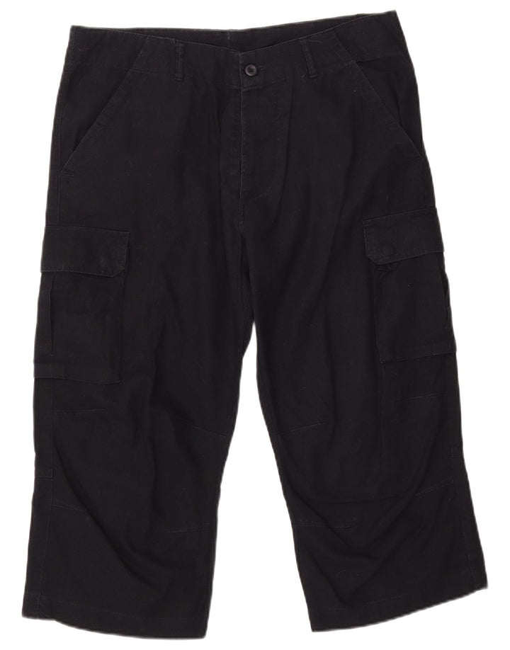 Spodnie męskie Capri VINTAGE proste cargo W34 L21 granatowe