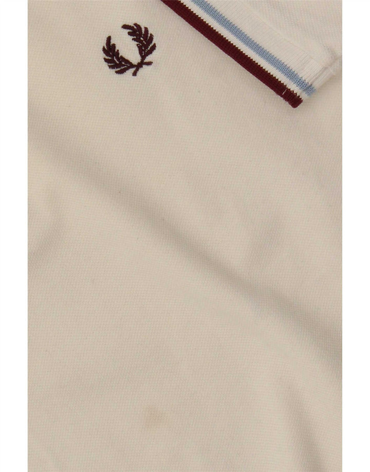 Męska koszulka polo Fred Perry, duża, biała, bawełniana