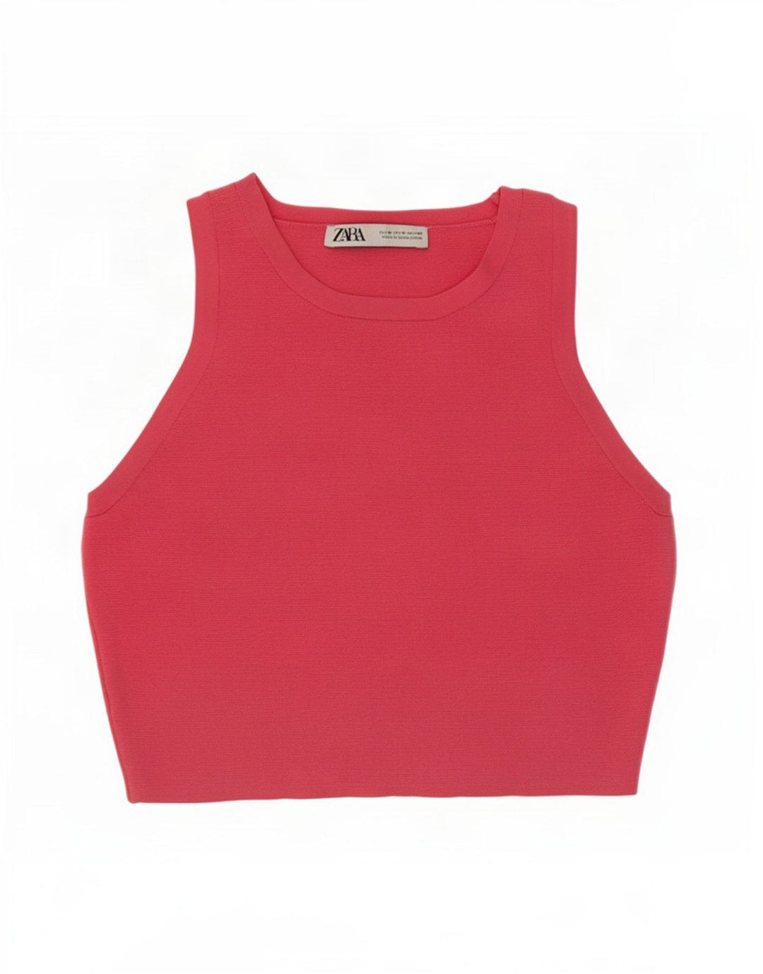 Damski krótki top Zara UK 12 w kolorze średniego różu