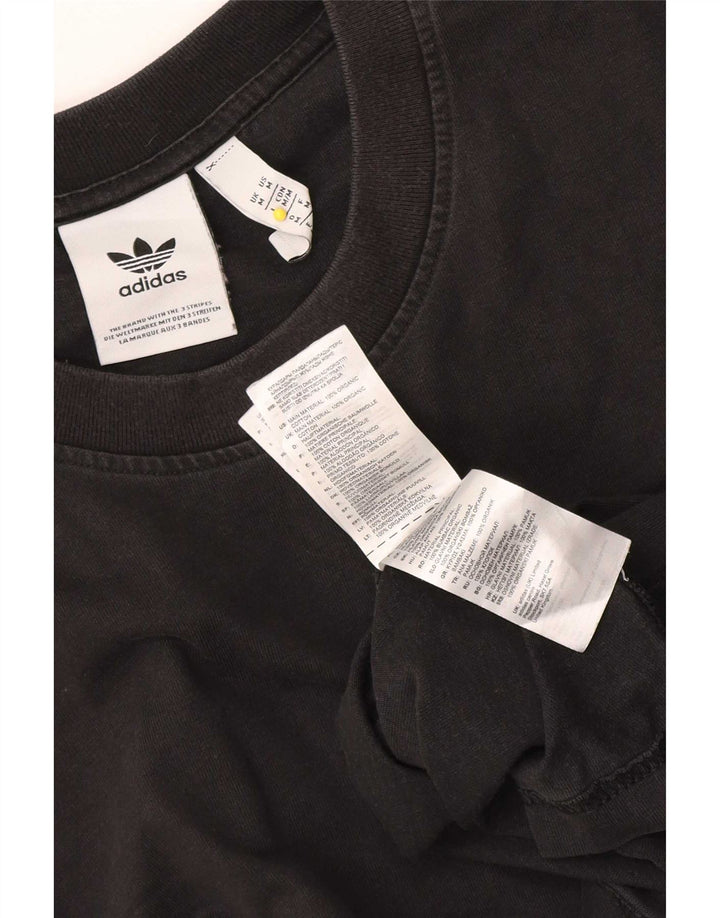 Adidas Męski T-shirt Top Średni Czarny Bawełniany