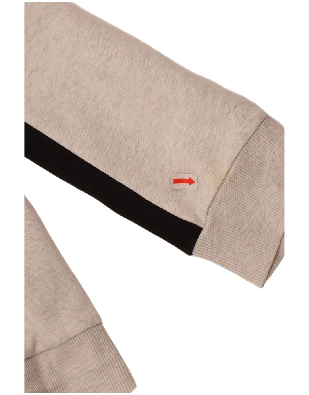 Męski sweter Puma z grafiką i zamkiem błyskawicznym, średnioszary, bawełniany z blokami kolorów