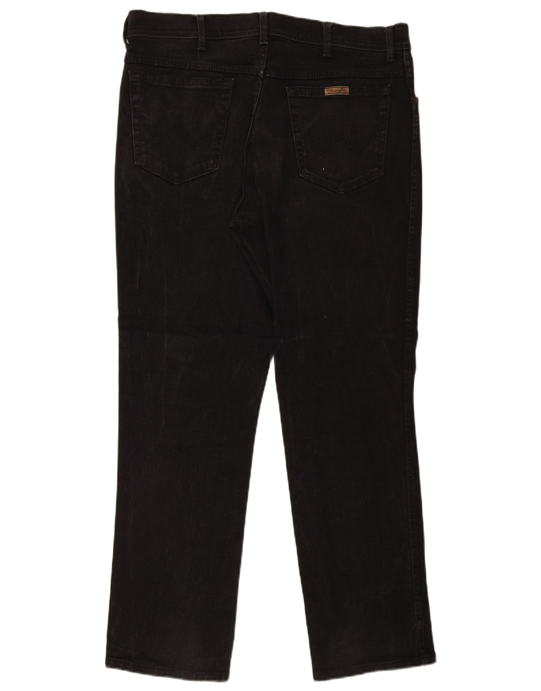 Męskie jeansy Wrangler o prostym kroju W38 L32, czarne, bawełniane