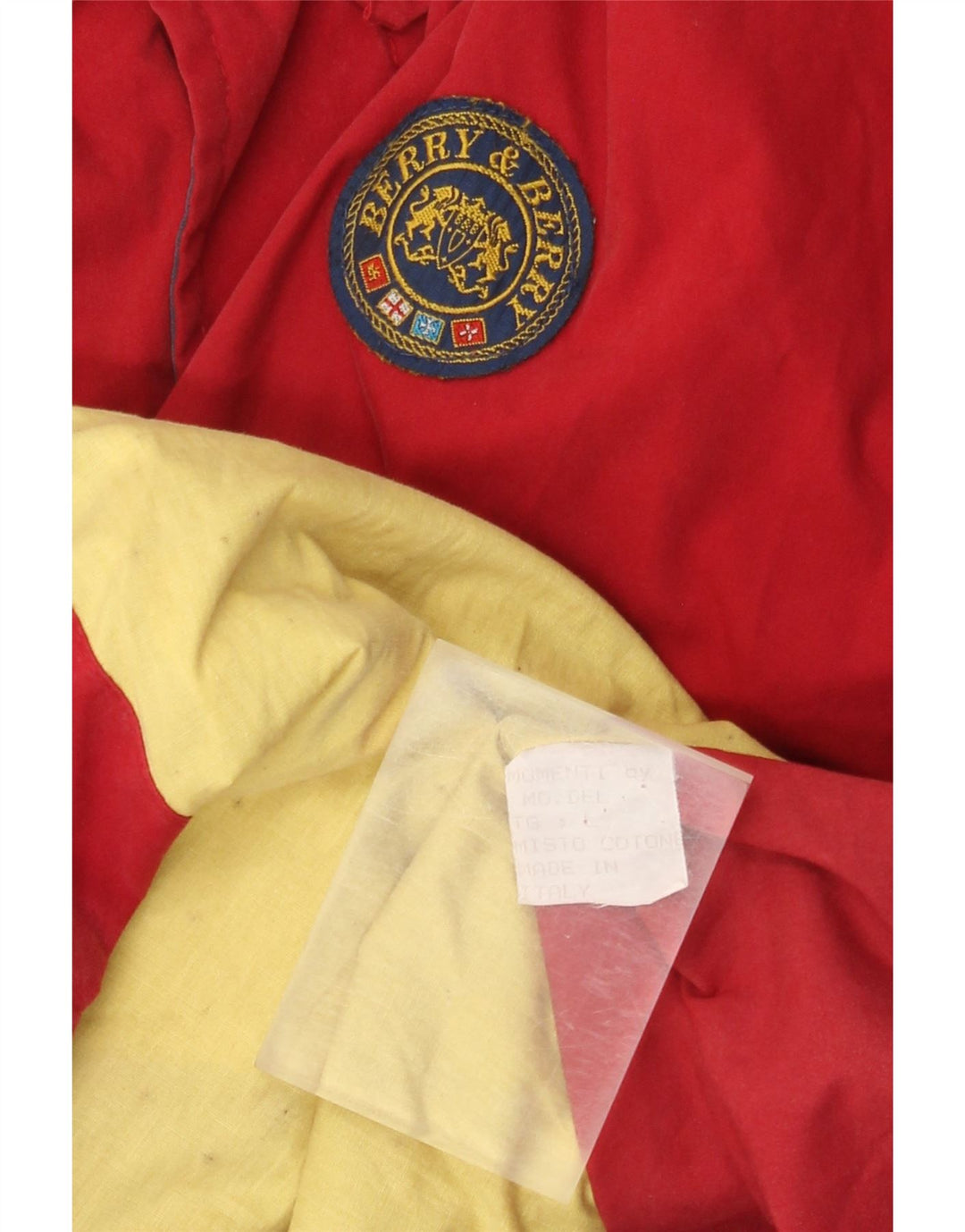 Kurtka męska Utility Vintage UK 40, duża, czerwona, bawełniana