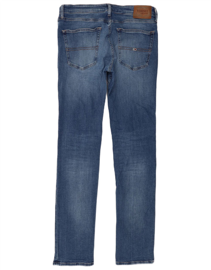 Męskie jeansy slim fit Tommy Hilfiger W34 L34 Niebieskie bawełniane