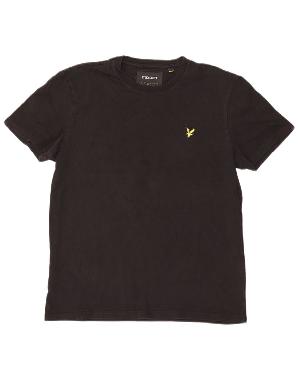 T-shirt męski Lyle & Scott, średni czarny, bawełniany
