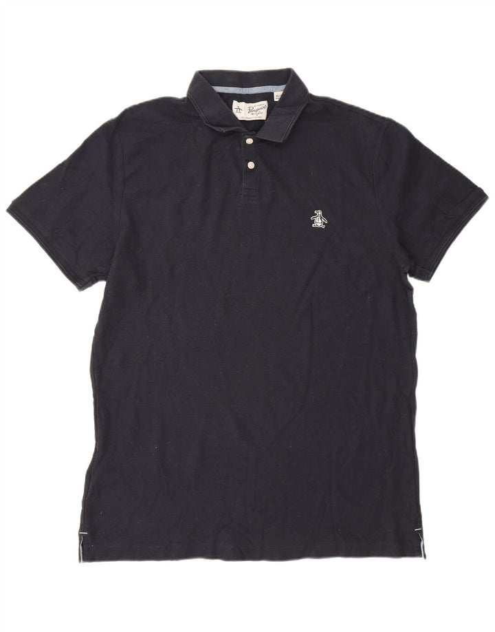Męska koszulka polo Penguin XL, granatowa, bawełniana