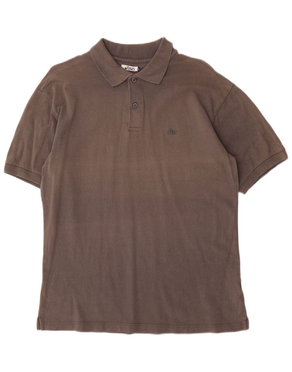 Męska koszulka polo Asics, duża, szara, bawełniana