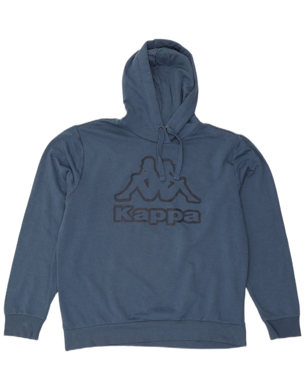 Męski sweter z kapturem Kappa XL, niebieski, bawełniany