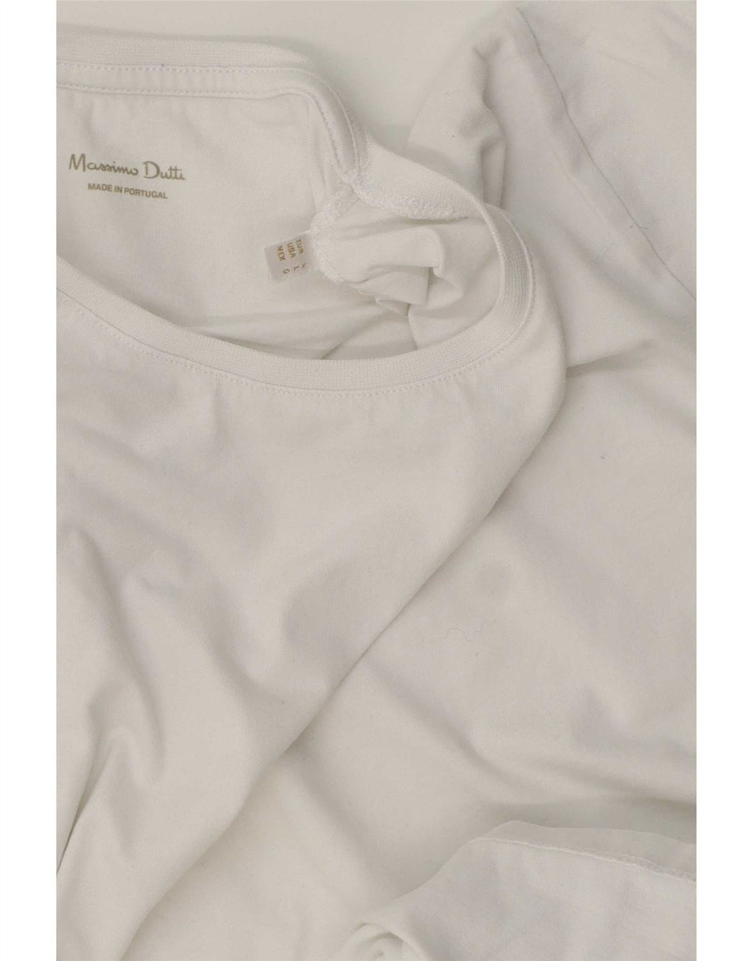 T-shirt damski Massimo Dutti, duży, biały