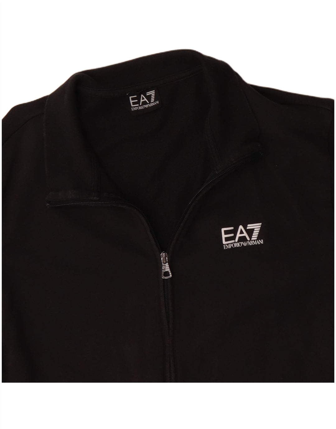 Męska kurtka dresowa Emporio Armani, średnia czarna, bawełniana