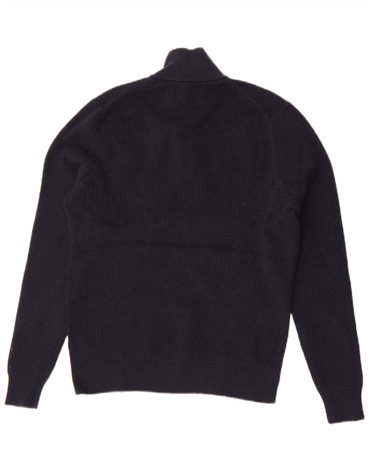 Marks & Spencer Damski sweter z zamkiem błyskawicznym UK 14, średni granatowy